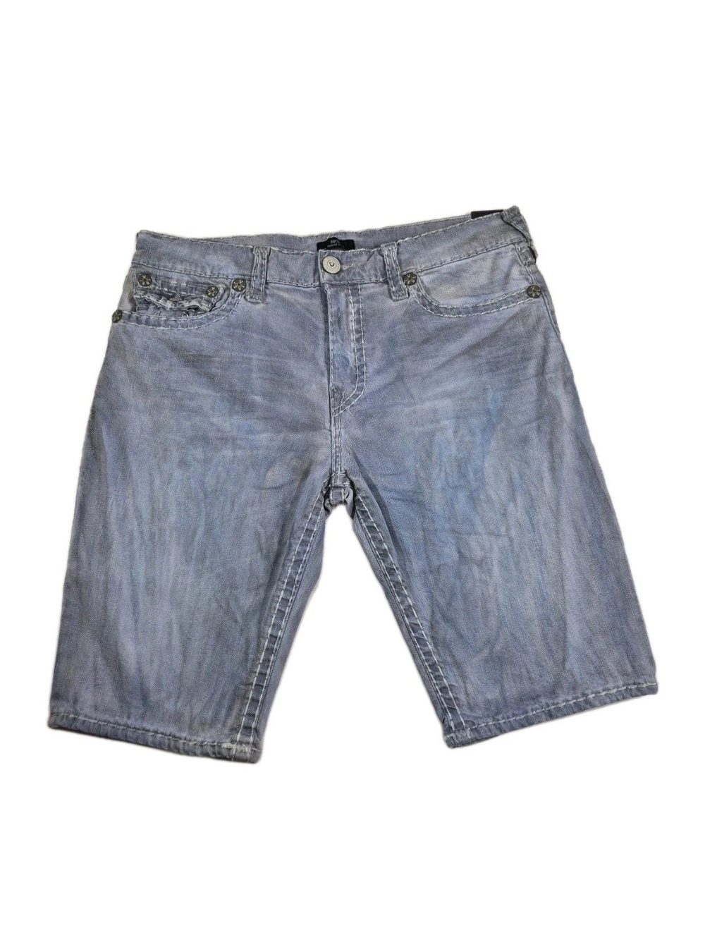 TRUE RELIGION Men's Shorts Size 38 Relaxed Skinny Gray Rocco Relaxed Skinny  57